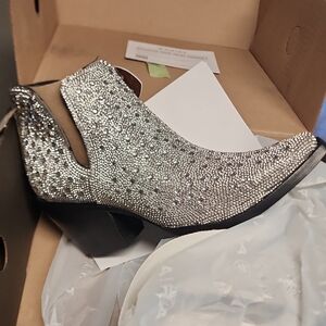 Ariat Sparkling Silver Ankle Booties